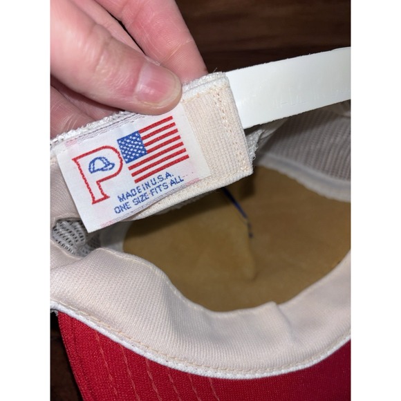 Vintage 80s Kennedy Space‎ Center Florida Mesh Snapback Trucker Hat Cap USA *SEE - Picture 5 of 6